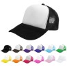 Unisex Trucker Foam Cap Mesh Snapback Baseball Hat Plain Visor Adjustable