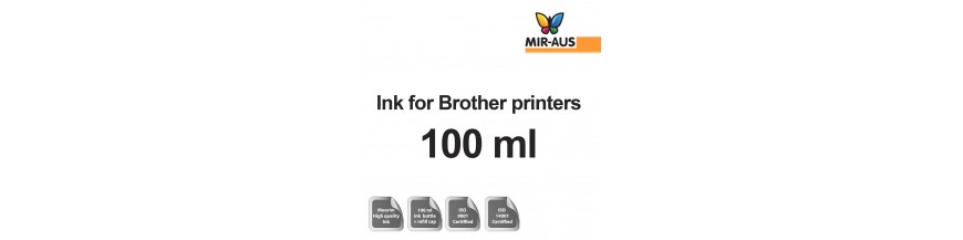 Refillable ink 100 ml bottle for Brother printers