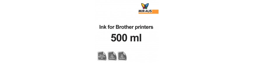 Refillable ink 500 ml bottle for Brother printers