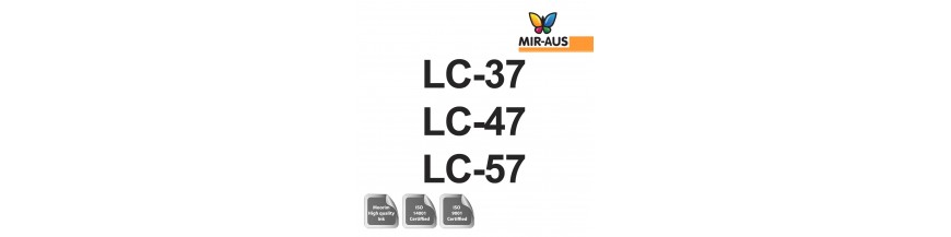 Code de cartouche d’encre rechargeable 100 ml : lc-37, lc47 et lc57