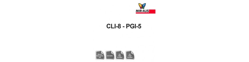 Genopfyldelige blæk 250 ml patron kode: CLI-8-BGB-5