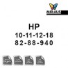 Refillable 1 Litre flacon d’encre pour imprimantes HP
