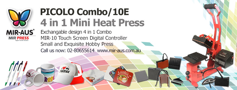 Digital combo heat press
