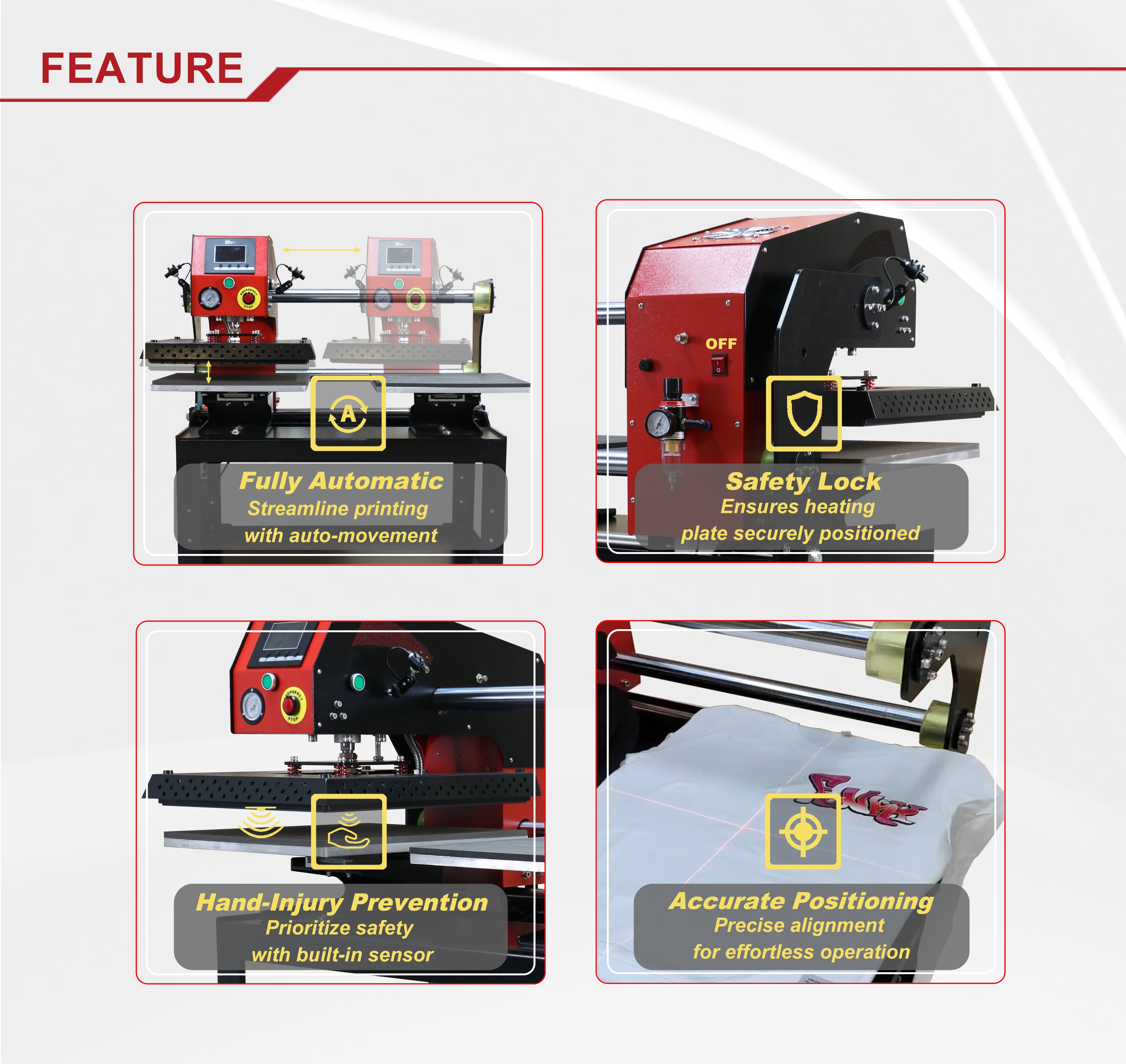 double station with stand heat press