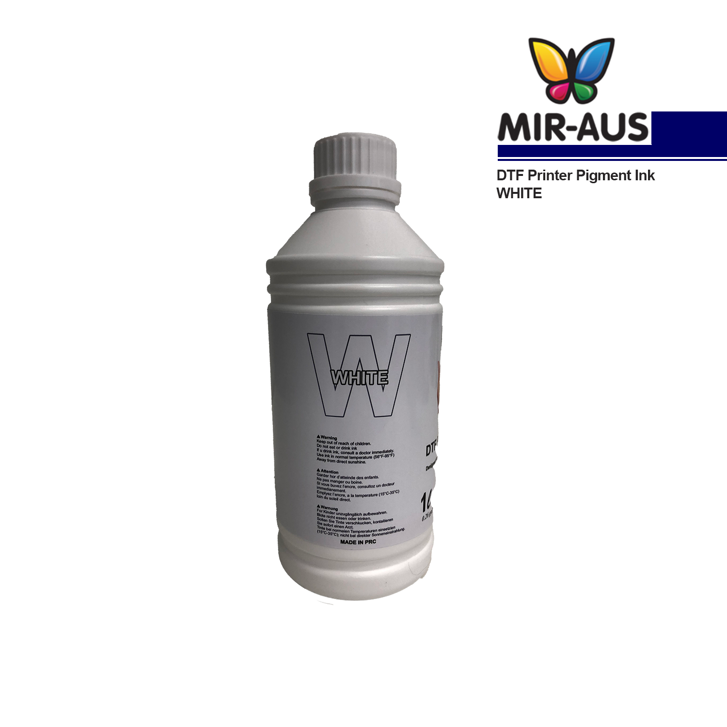 DTF White Ink 1000ml for DTF printers