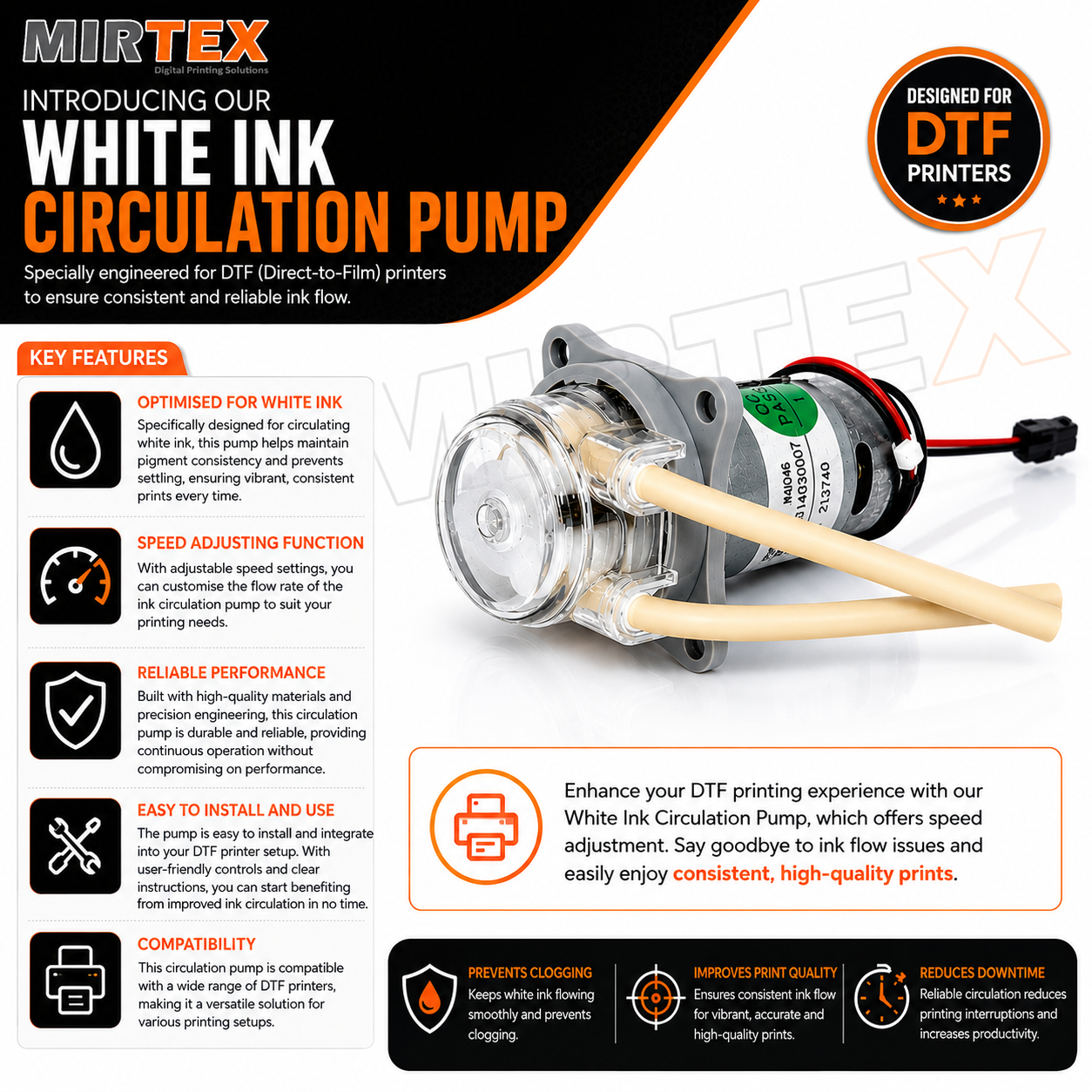 White Ink Circulation Pump | MIR-AUS